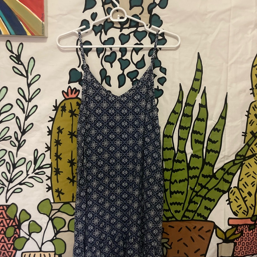 Wallflower Floral Blue and White Dress